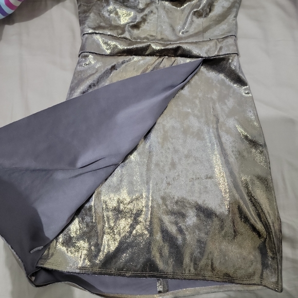 Zara Dress - metallic size S - Picture 2 of 5